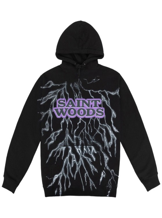 Saintwoods Lightning Hoodie In Black
