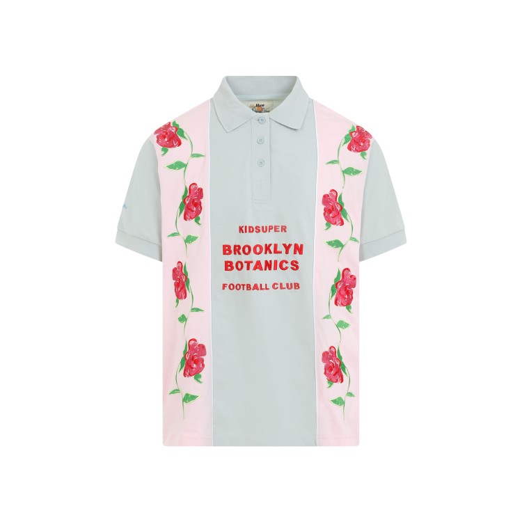 Shop Kidsuper Pink Cotton Brooklyn Botanics Soccer Jersey T-shirt In White