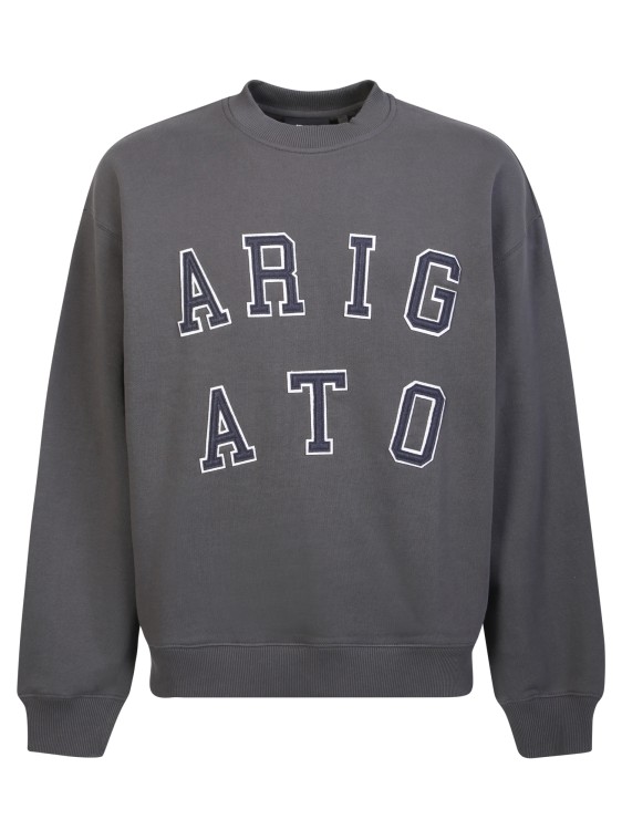 Shop Axel Arigato Legend Logo Crewneck Sweatshirt In Neutrals