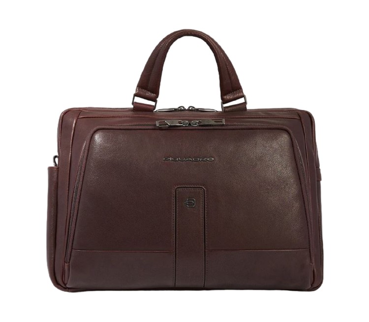 Piquadro Work Briefcase For Pc And Ipad Pro 12.9" In Brown