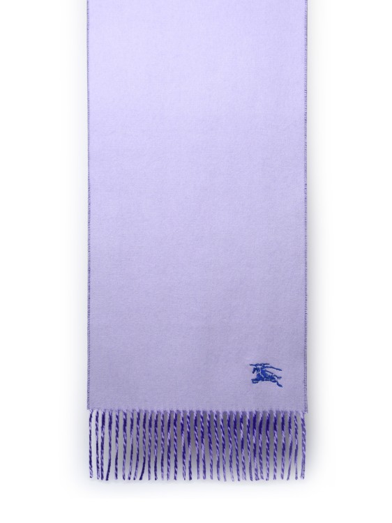 Burberry Embroidery Embroidery Scarf In Blue