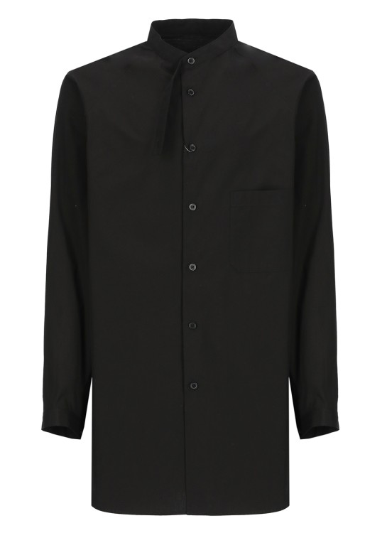 Shop Yohji Yamamoto Cotton Shirt In Black