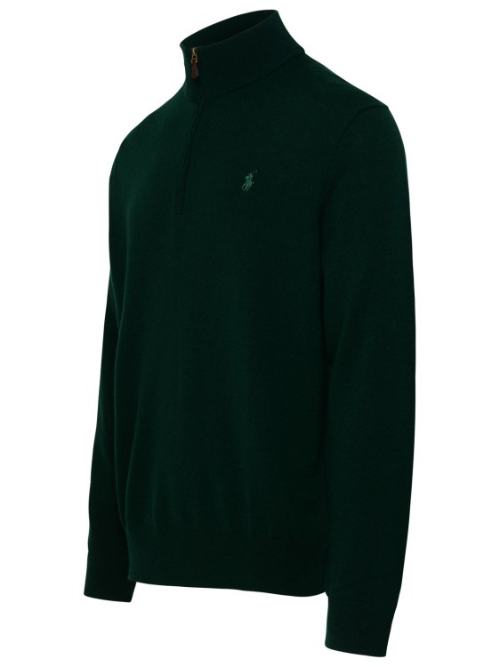 Shop Polo Ralph Lauren Green Wool Sweater