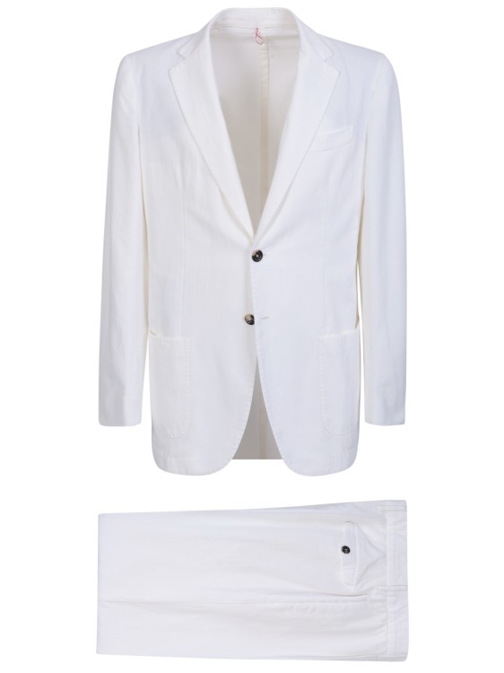 Dell'oglio Single-breasted Suit Set In White