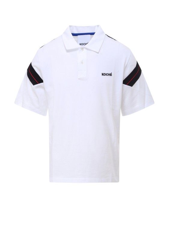 Koché Cotton Polo Shirt In White