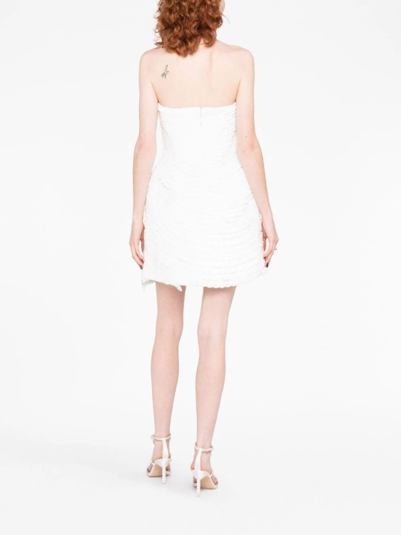 Shop Zimmermann Tama Filigree-embellished Minidress In White
