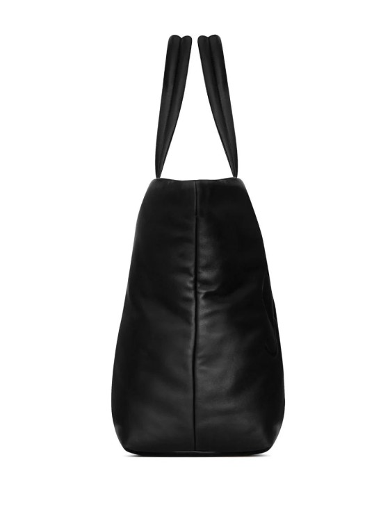 Saint Laurent Men's Embossed Padded Leather Tote Bag