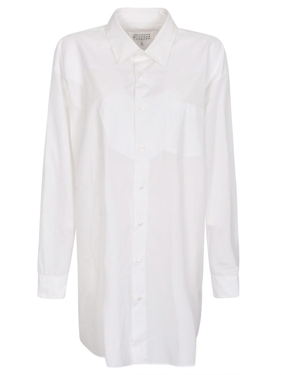 Shop Maison Margiela Oversized Shirt In White