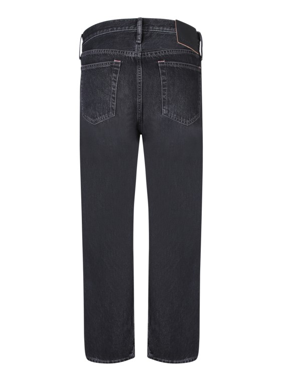 Shop Acne Studios Straight Fit Cotton Jeans In Black