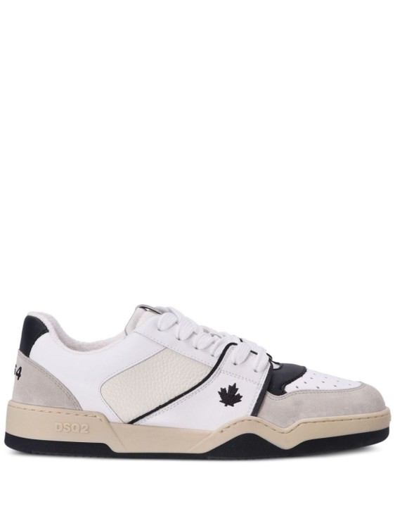 Shop Dsquared2 Leather Panelled Sneakers In Pink