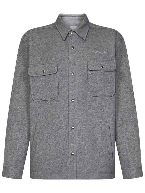 Shop Givenchy Light Gray Cotton Shirt In Grey