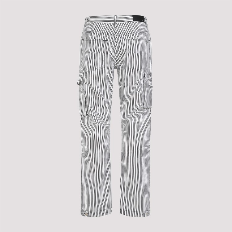 Shop Amiri Black Cotton Motors Carpenter Pant In Grey