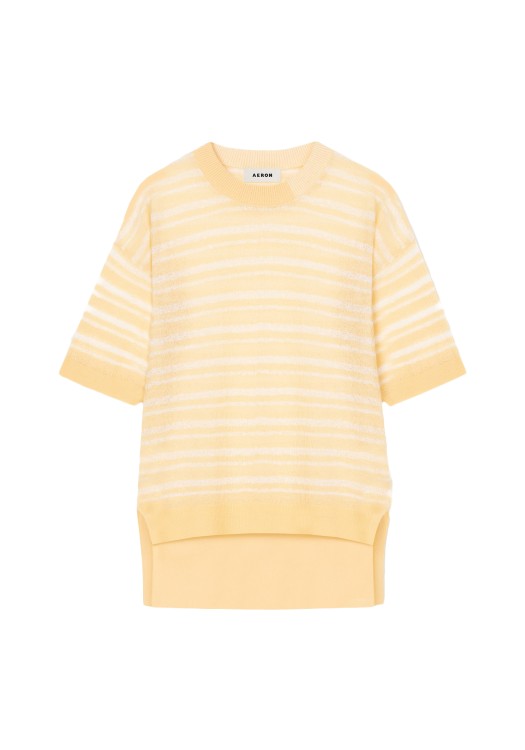 Shop Aeron Nimble - Striped T-shirt In Neutrals